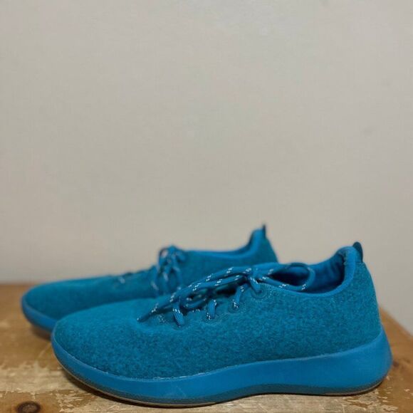 Allbirds WRM Wool Runner Mizzle Lace-Up Shoes Turquoise Men\'s Sz 11 main image 7